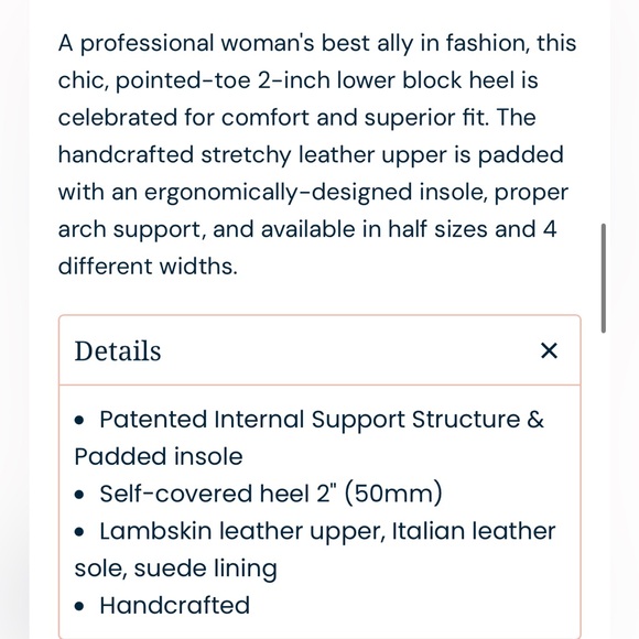 Ally Bossy Beige Leather Cap Toe Lower Block Heel Pump - Picture 2 of 9